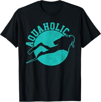 Scuba Diving T-Shirt Aquaholic Funny Scuba Diver Shirt Gift T-Shirt