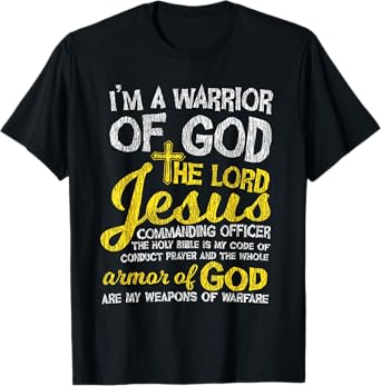 The Lord Jesus Armor Of God Cross Faith Christian Bible Gift T-Shirt
