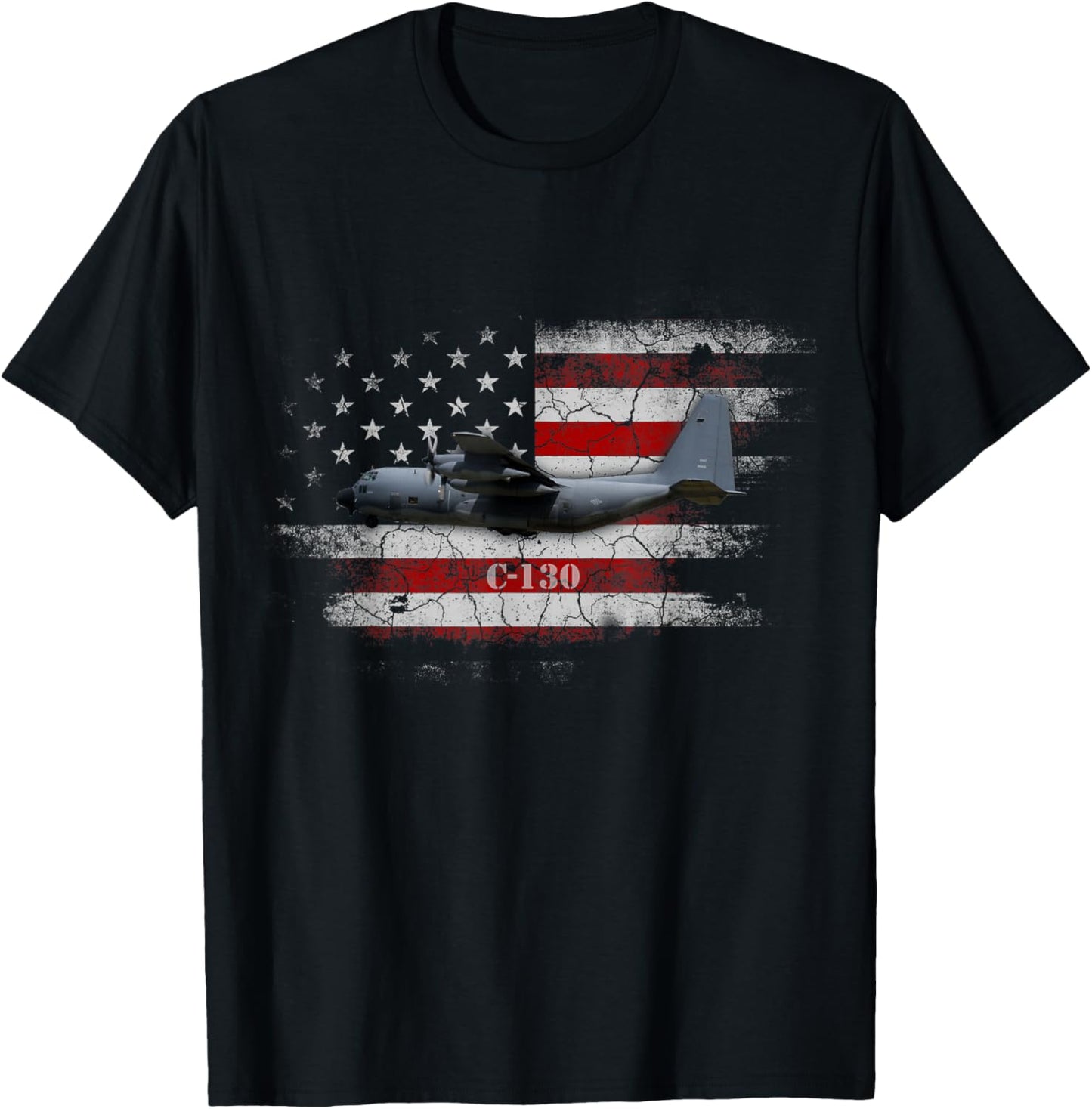 C-130 T-shirt- Combat Air Force Veteran Veterans Day Gift T-Shirt