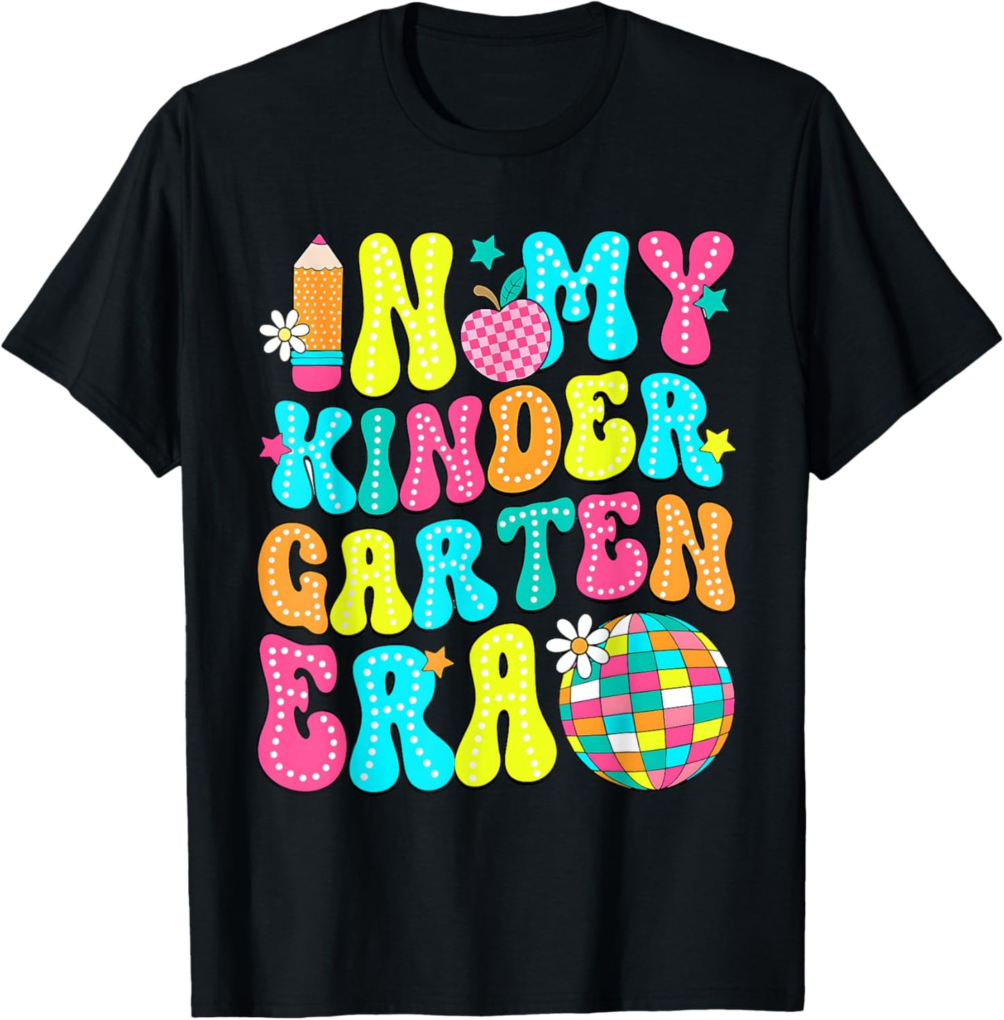 In My Kindergarten Era Groovy Back to School T-Shirt