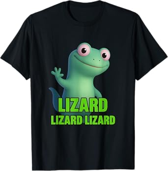 Funny Weirdcore Animal Women Men Lizard Lizard Lizard Meme T-Shirt