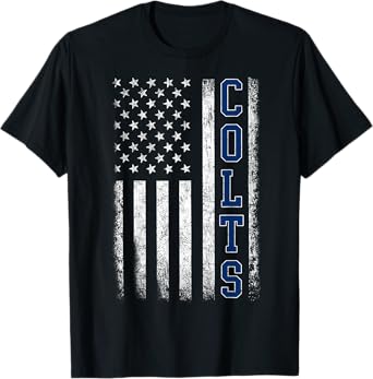 Colts Vintage Retro Men Women Boy Girl T-Shirt