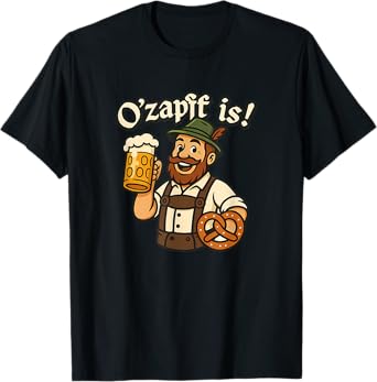 O'zapft is Funny Bayern Beer Festival Motif T-Shirt