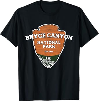 Bryce Canyon National Park Classic Style Arrowhead Sign T-Shirt