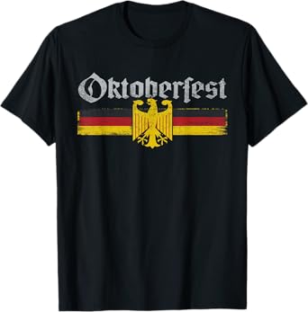 Vintage Oktoberfest German Flag T-Shirt