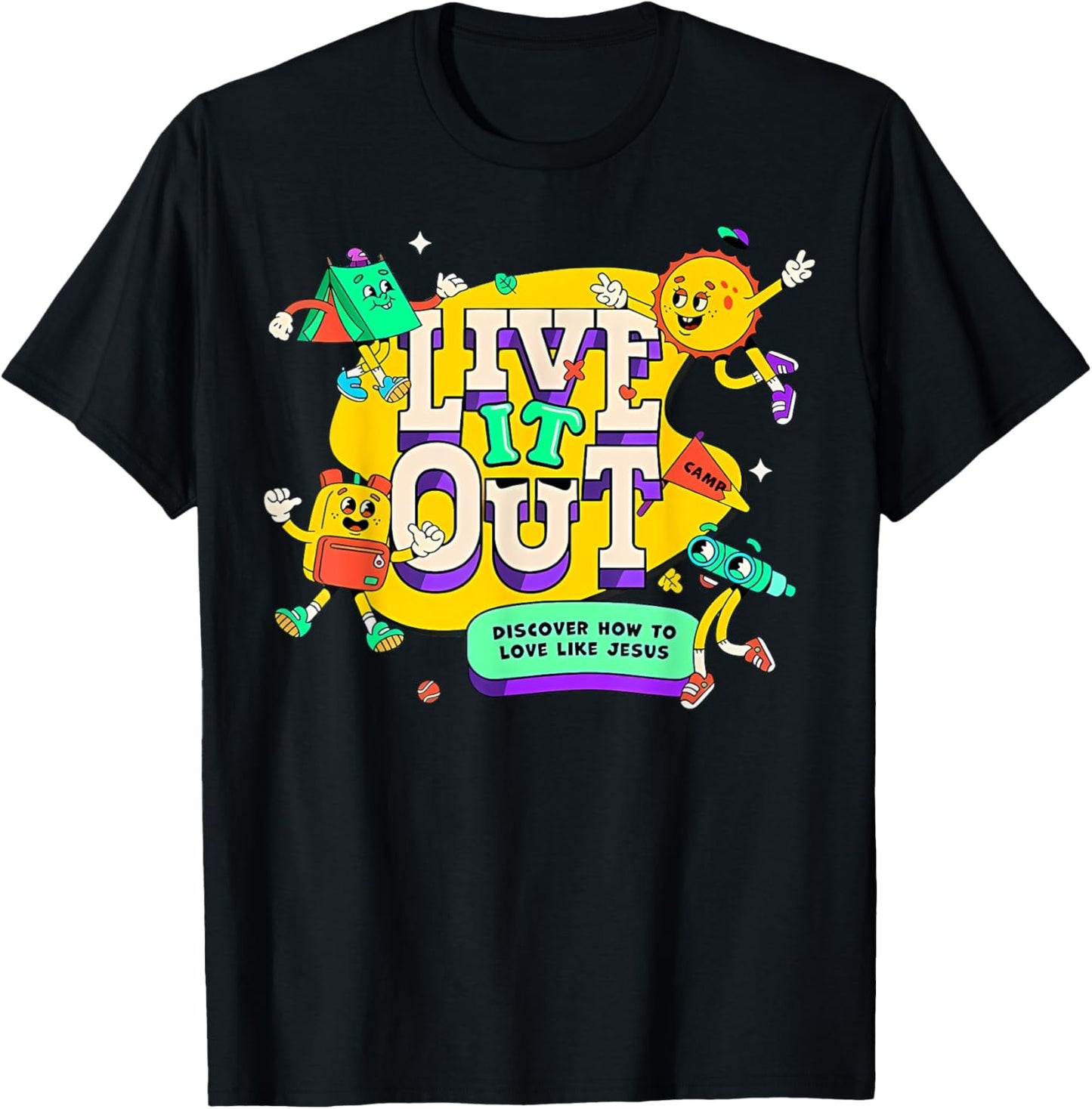 VBS 2025 Live It Out Love Like Jesus Vacation Bible School T-Shirt