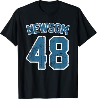 Gavin Newsom 2028 for President Election Campaign Newsom 48 T-Shirt
