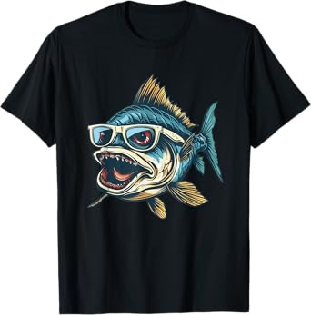 Piranha With Sunglasses T-Shirt