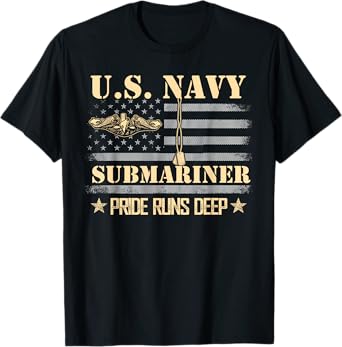 U.S Submarines Veteran Service T-Shirt Military Patriotic T-Shirt
