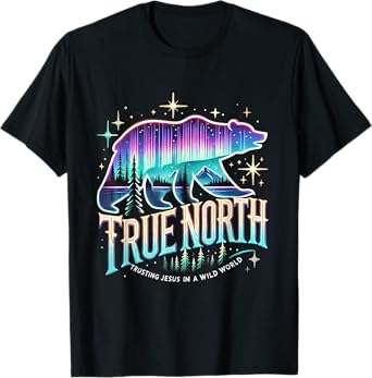 True North Bear Aurora Faith Trusting Jesus Summer Camp T-Shirt
