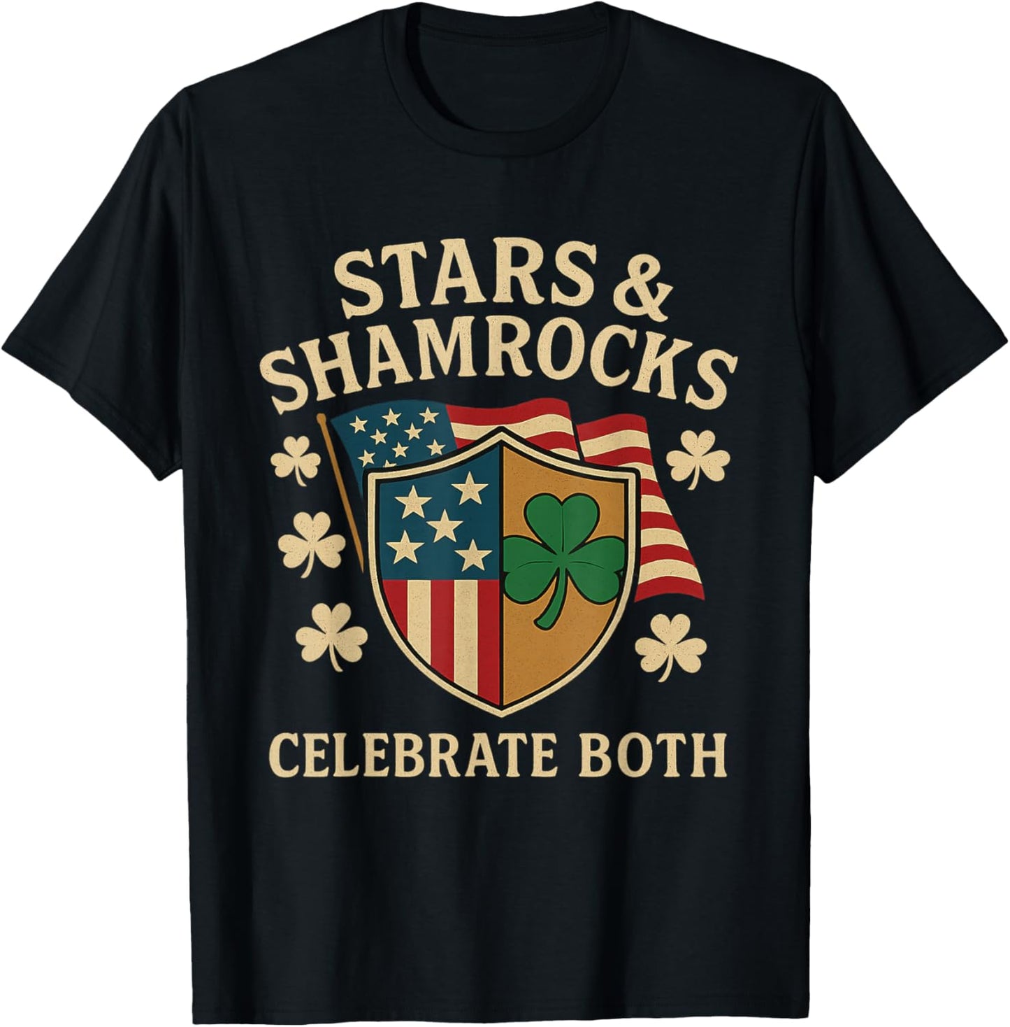 Stars & Shamrocks Tee – Lucky Irish American Pride Shirt T-Shirt