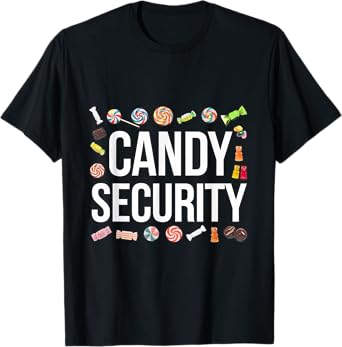 Candy security Party Halloween Trick Or Treat T-Shirt