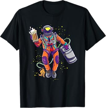 ASTRONAUT DRINKS BEER IN SPACE T-Shirt