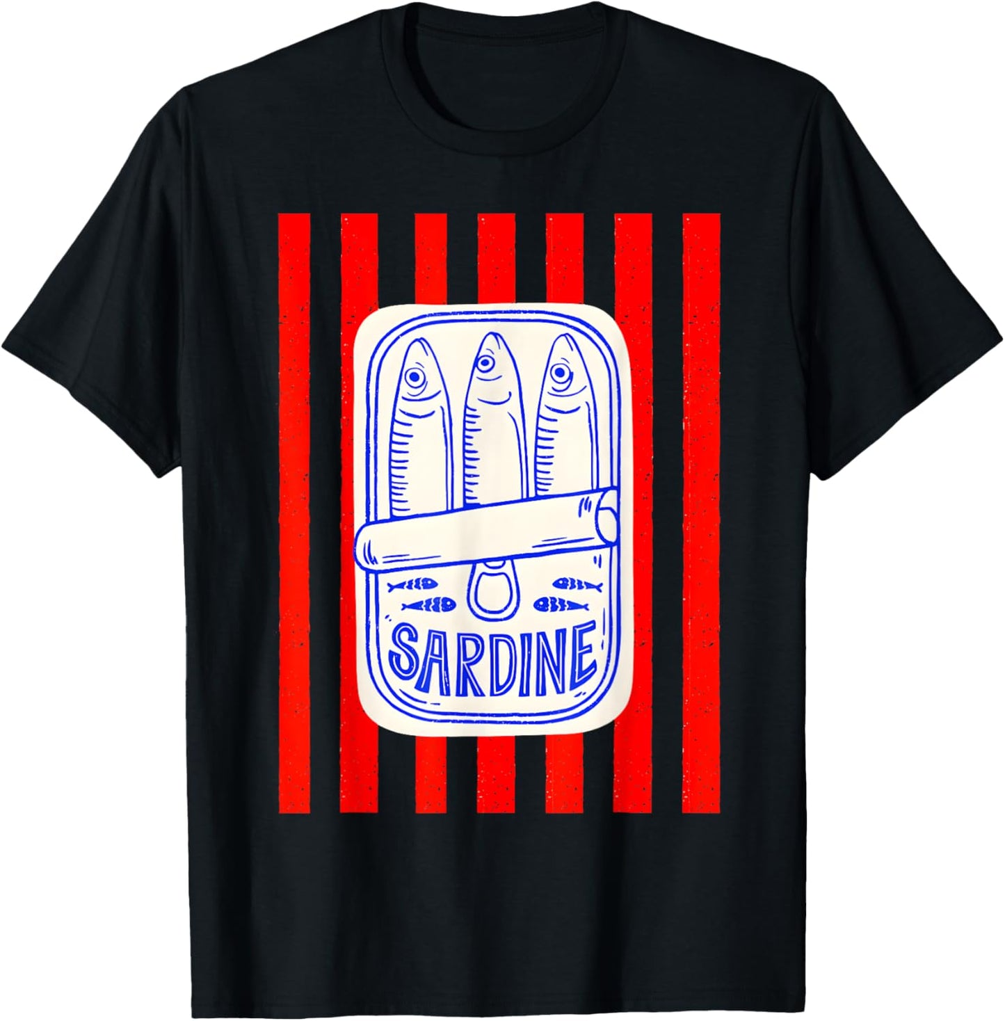 Sardines Tinned Fish Retro Graphic For Men Women T-Shirt
