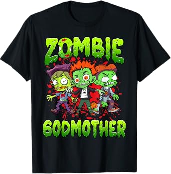Zombie Godmother Halloween Costume Family Matching T-Shirt