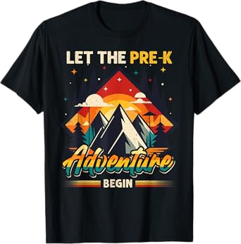 Cute Let the Pre-K Adventure Begin Pre-K Teacher First Day T-Shirt