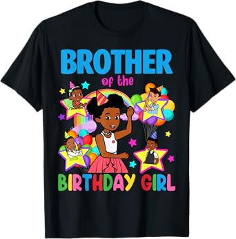 Bbrother Of Birthday Girl Gracie Birthday Dolls Girl Party T-Shirt