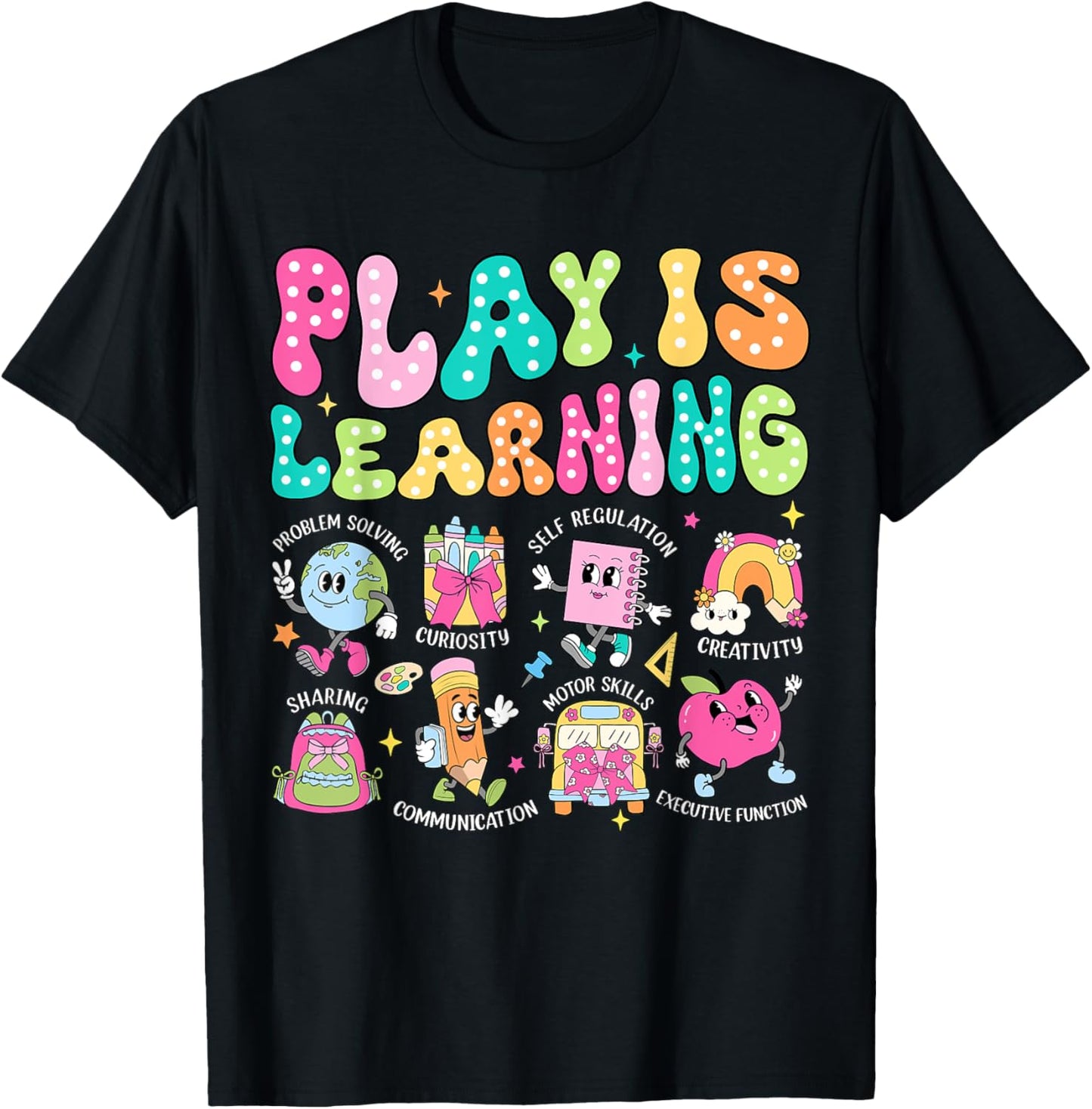 Retro Play Is Learning Kindergarten Teacher Team Tee | TeeBrew