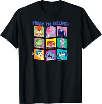 Inside Out 2 - Today I'm Feeling Emotion Characters Grid T-Shirt