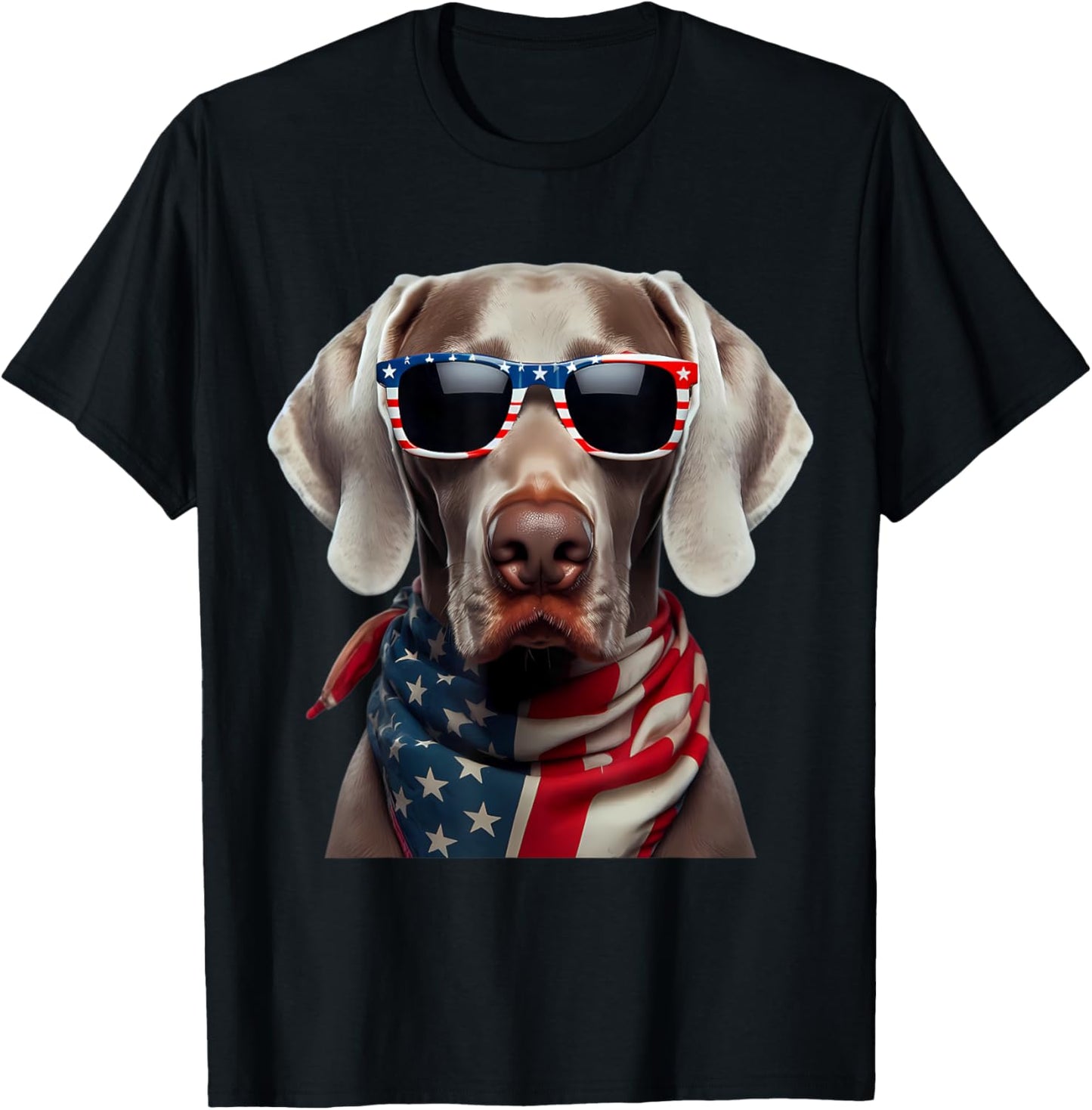 American Weimaraner Dog 4th Of July Incependence Day Owner T-Shirt