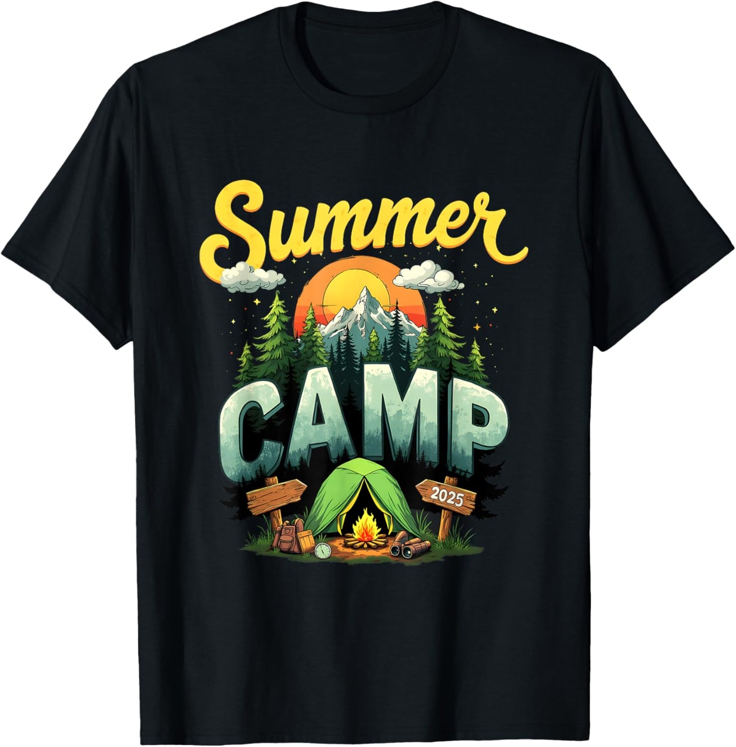 Summer Vacation Summer Camp 2025 Matching Family Group T-Shirt