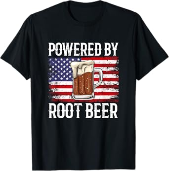 Powered by root beer, root beer T-Shirt