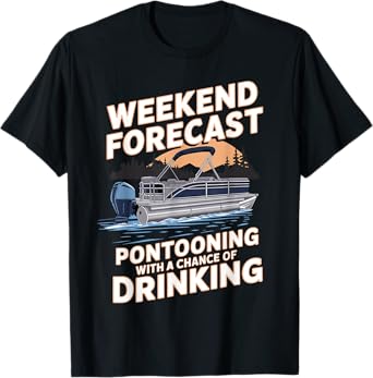 Funny Pontoon Captain Art For Men Women Pontoon Boat Captain T-Shirt