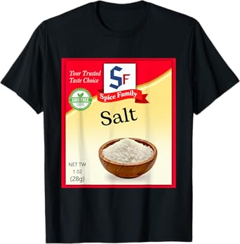 Salt Condiment Costume Holiday Spice Costumes T-Shirt
