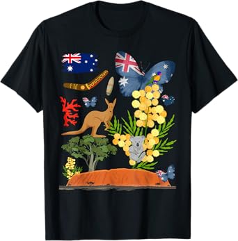 Australia Costume Outfit Idea For Kids & Australian Flag T-Shirt