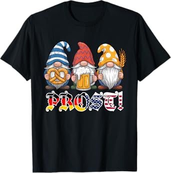 Oktoberfest Gnomes Prost German Gifts Festival Men Women T-Shirt