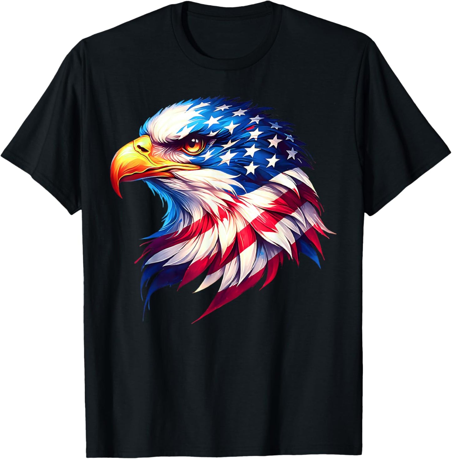 Majestic American Eagle Patriotic Bald Eagle 4th Of July Usa T-shirt
