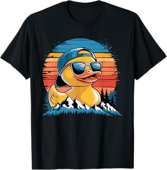 Funny Rubber Duck Costume For Men Cute Duckie T-Shirt