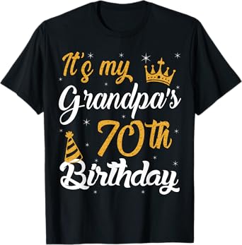 Happy It's My Grandpa's 70th Birthday 1955 70 Years Old T-Shirt