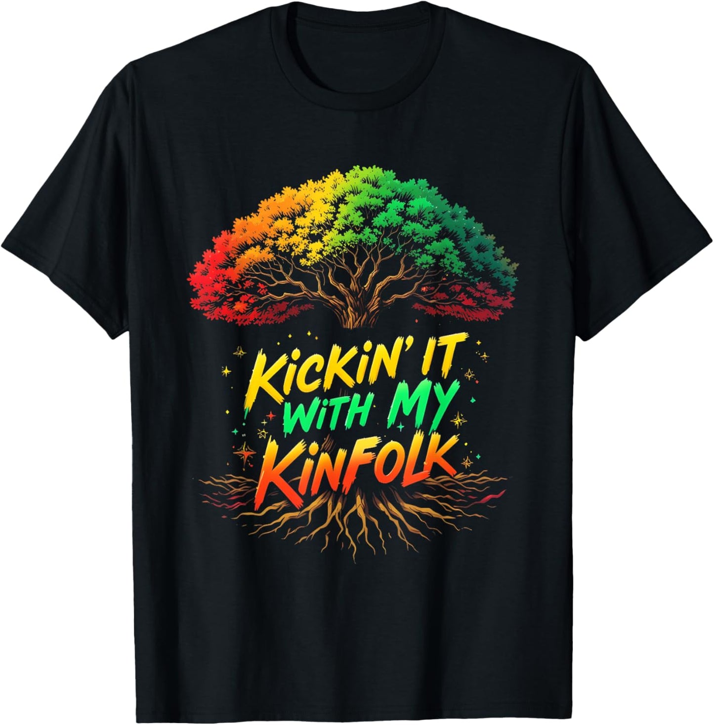 Kickin' It With My Kinfolk Funny Summer Family Reunion T-Shirt