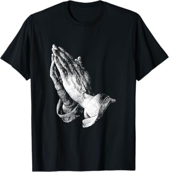 Praying Hands by Albrecht Dürer Christian Prayer Faith T-Shirt, Small