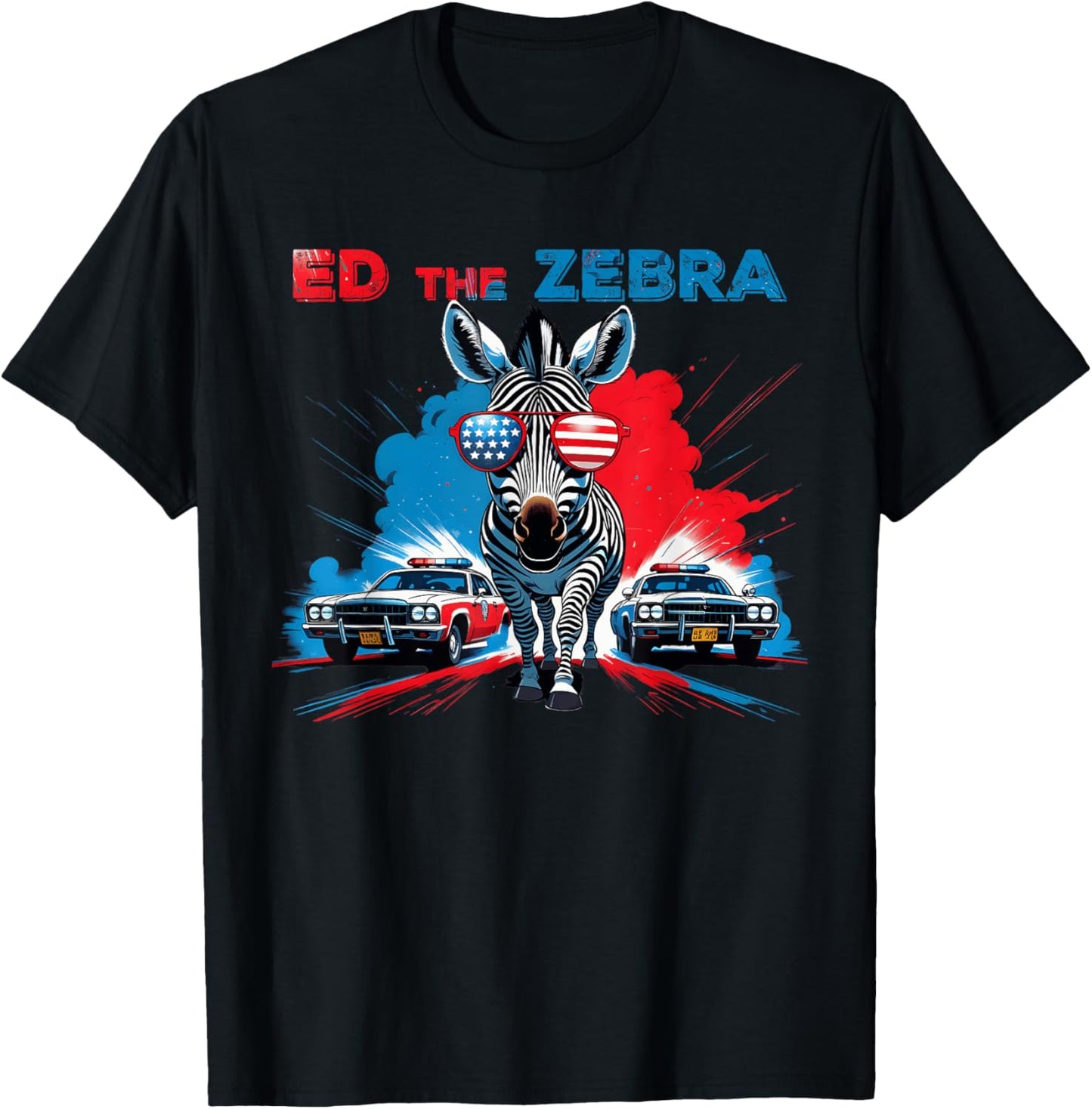 Funny Ed The Zebra 2025 Captured Retro Vintage T-Shirt