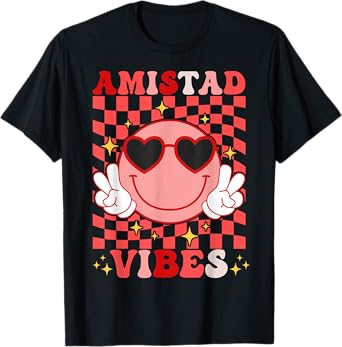 Amistad Vibes RCA System House Of Friendship Smile Face T-Shirt