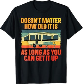 Best Pop Up Camper Art For Men Women Pop Up Trailer Camping T-Shirt
