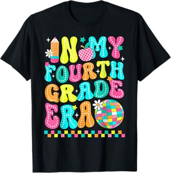 Groovy In My Fourth Grade Era 4th Grade Back to School T-Shirt