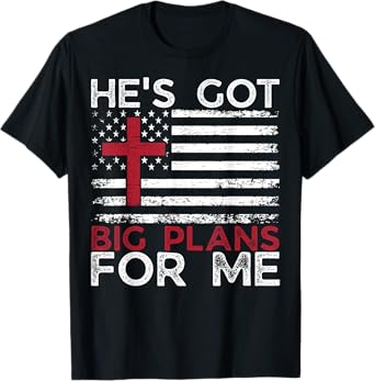 He's Got Big-Plans For Me Christian Children Bible Verse T-Shirt