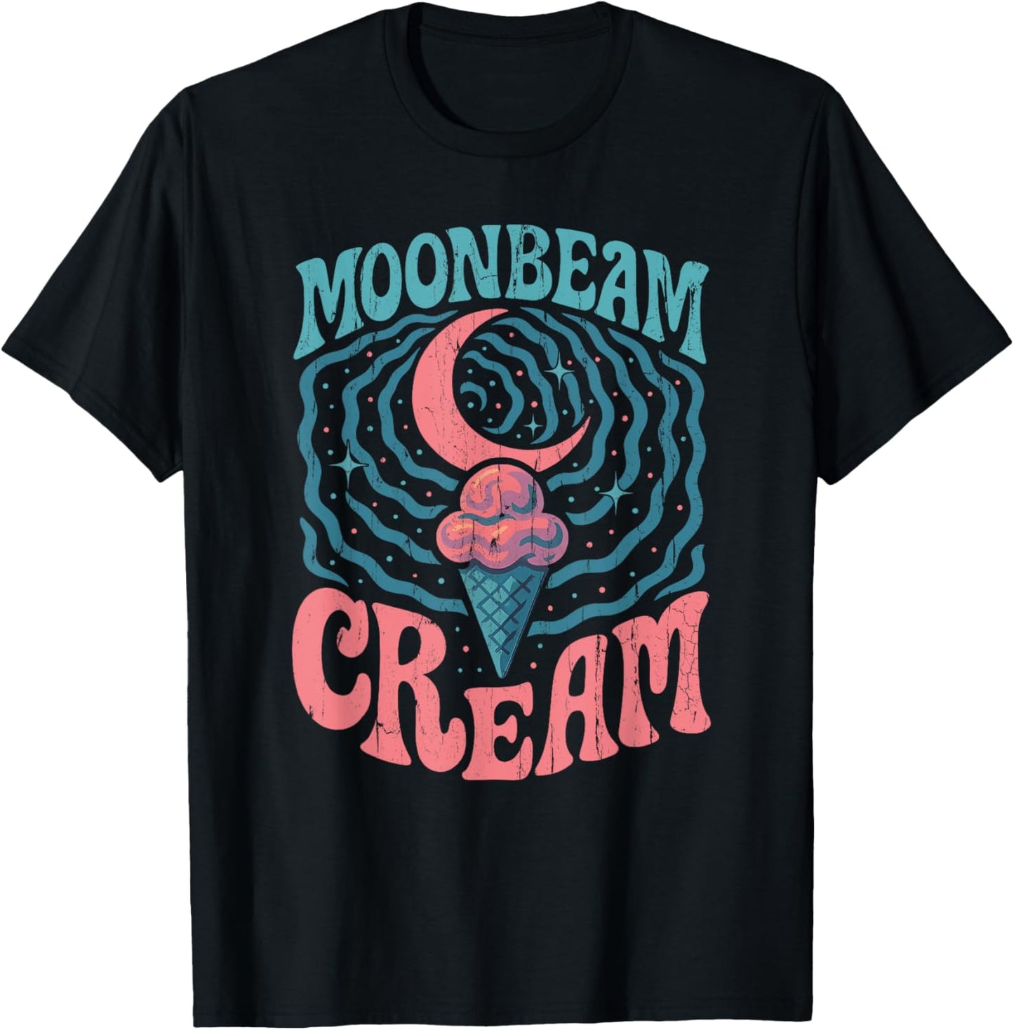 Moonbeam Ice Cream, Retro Style, Ice Cream Lover T-Shirt
