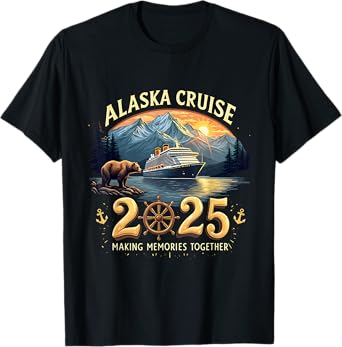 Alaska Cruise 2025 Family Adventure Matching Family Gifts T-Shirt