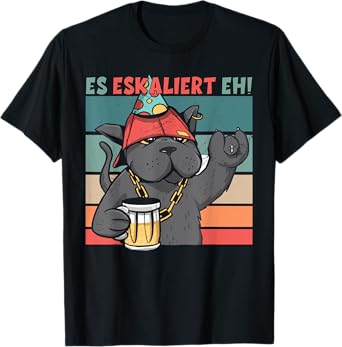 It escalates dogs and dogs party and beer saying anyway T-Shirt