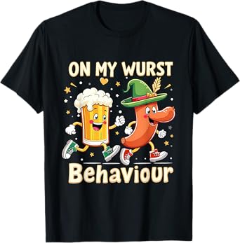 German Oktoberfest Sausage Funny Beer Lover Outfit T-Shirt