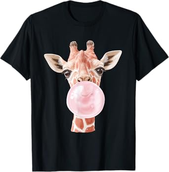 Cute Giraffe Bubble T-Shirt