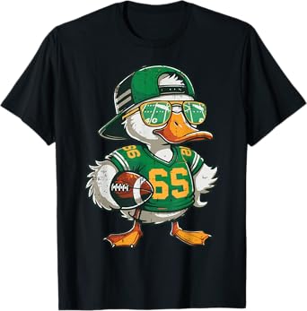 Duck American Football Sunglasses Cool Sports Men Boys Kids T-Shirt