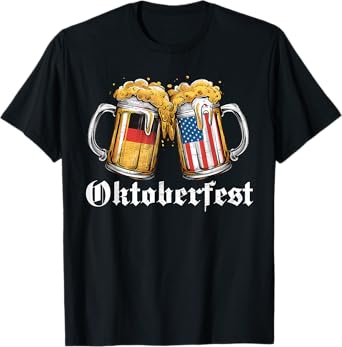 Oktoberfest Beer German American Flag T shirt Oktoberfest T-Shirt