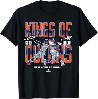 Kings of Queens Juan Soto Francisco Lindor New York MLBPA T-Shirt