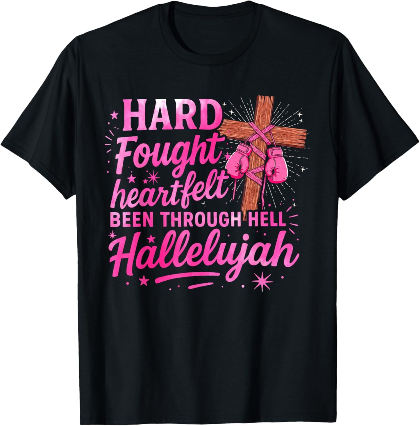 Brandon Hard Fought Hallelujah Praise Jesus Lake Funny T-Shirt