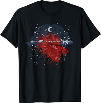 Freshwater Siamese Fighting Fish Tank Owner Betta Fish T-Shirt